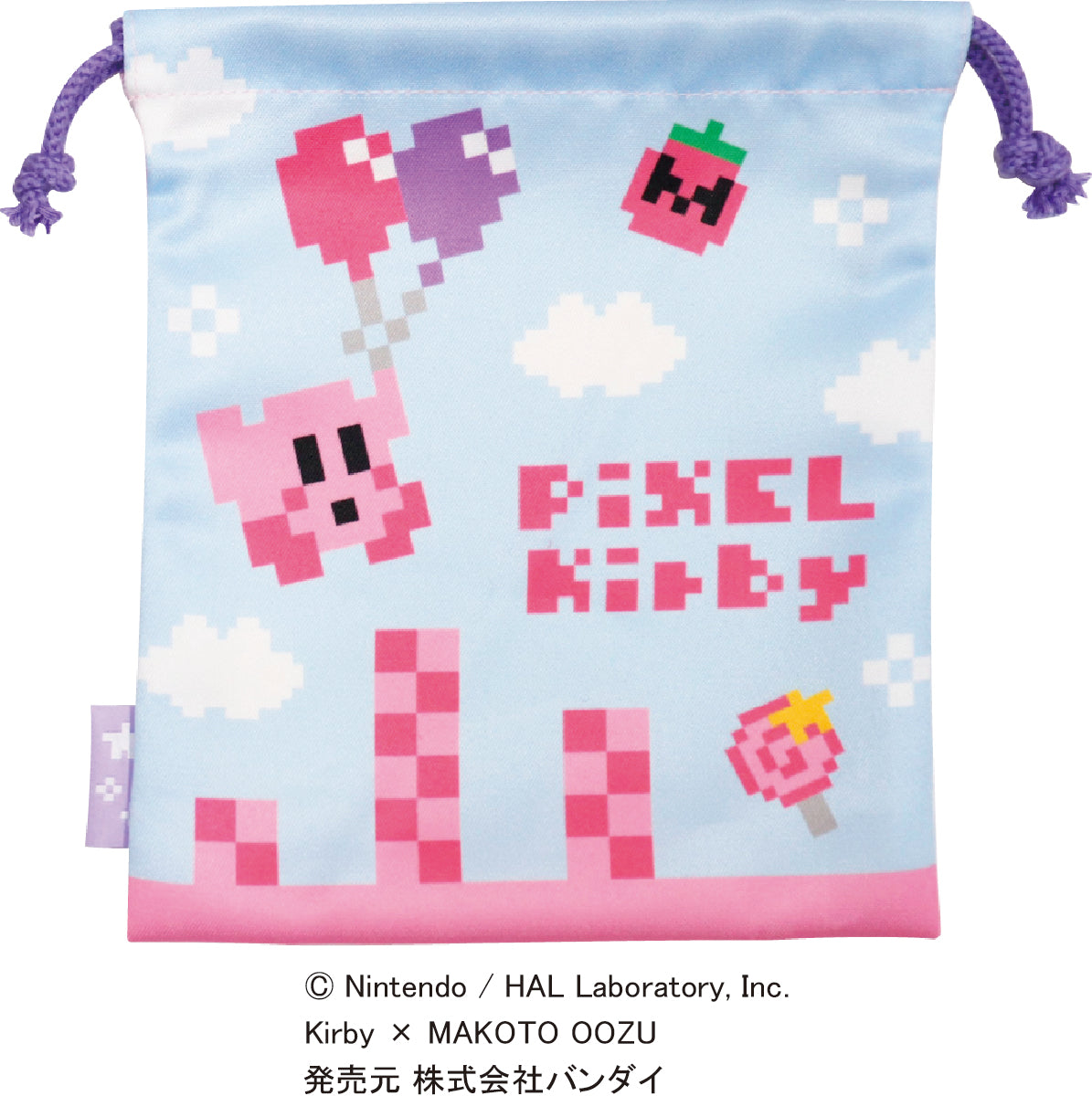 FRK935 巾着 星のカービィ×大図まことピンク&ライトブルー
