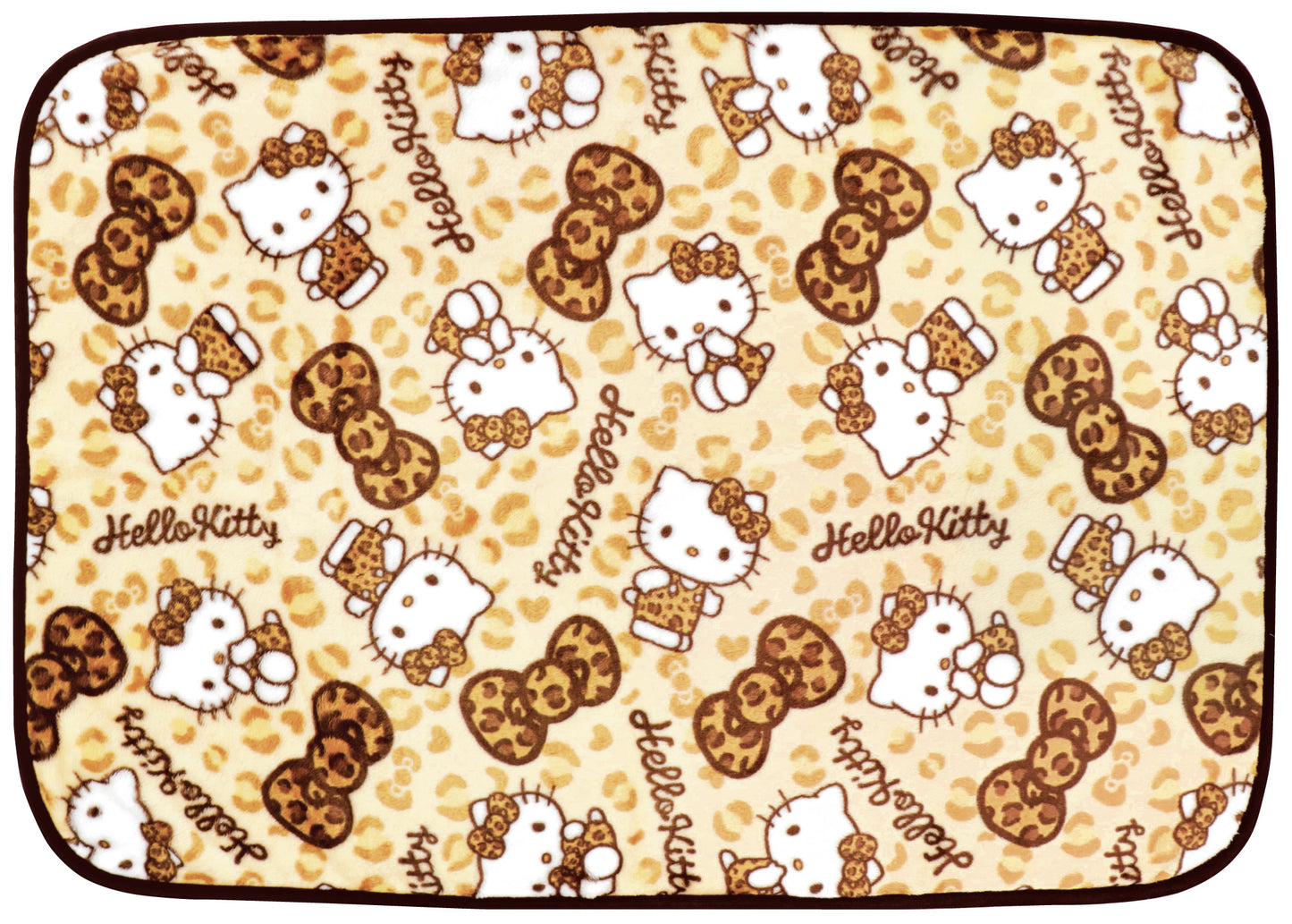 CBK024マイヤーブランケット ハローキティ レオパード