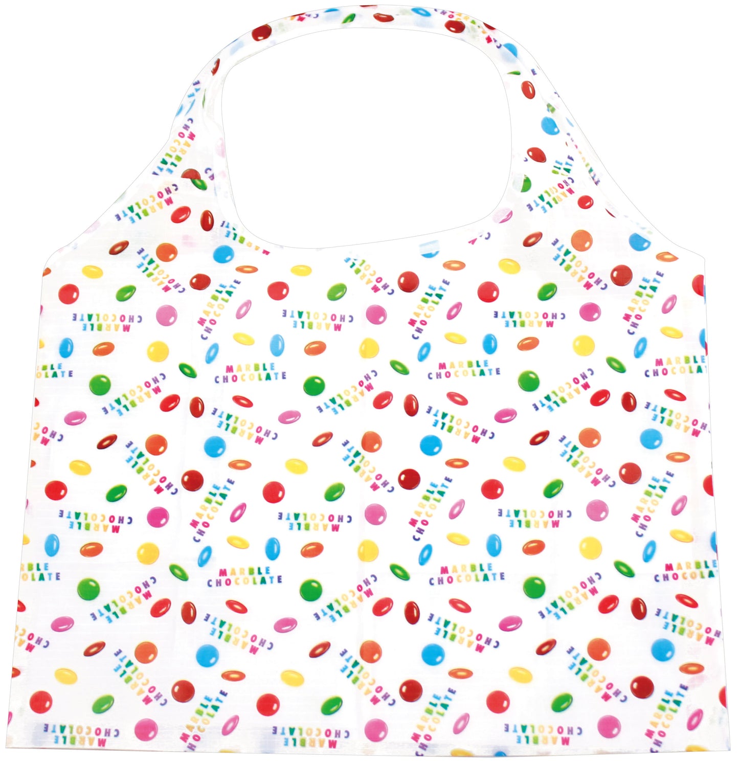 FAE268 エコバッグ マーブル WH