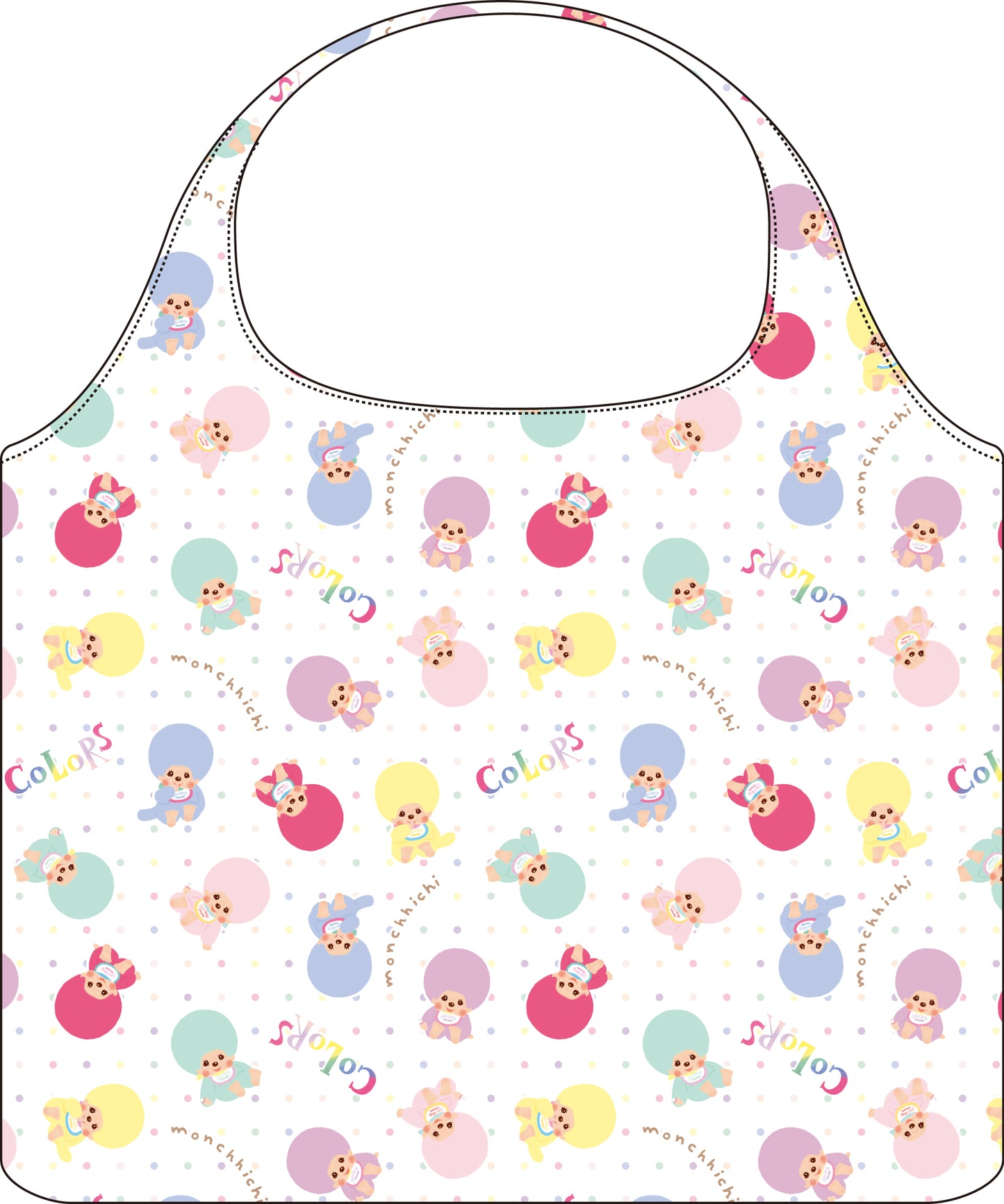 FAE389 エコバッグ モンチッチカラーズ