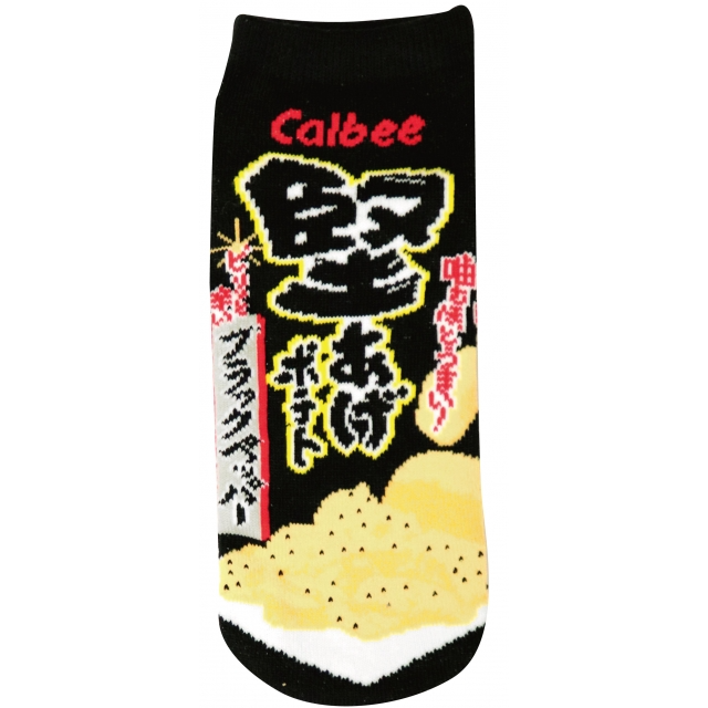 JGS0444 ソックス 堅あげポテト ブラックペッパー
