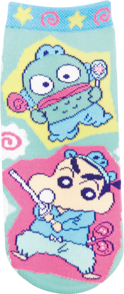 JGS0839 ソックス クレヨンしんちゃん×ハンギョドン カラーポップ