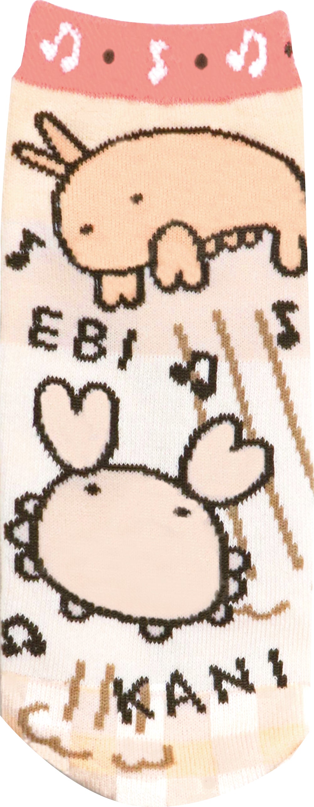 JGS0938 ソックス なんでもいきもの カニとエビ