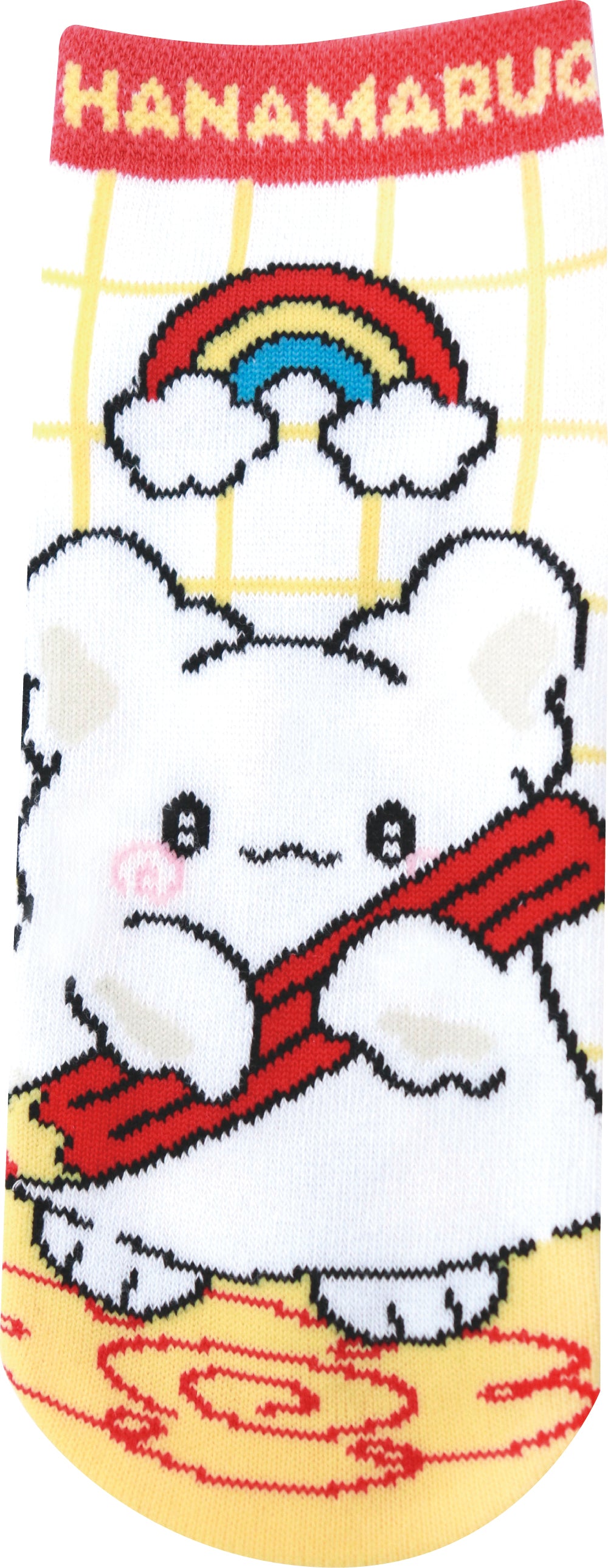 JGS1113 ソックス ウサハナ はなまるおばけ ライン