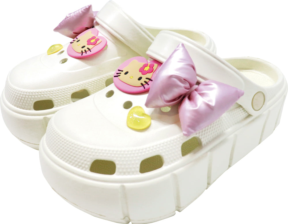 MEV583 EVA厚底サンダル ハローキティWH