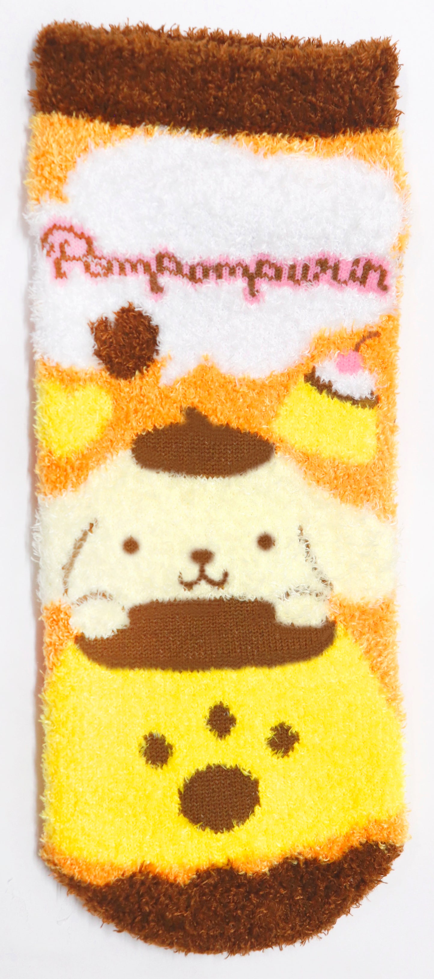 RMS0262 キャラクタールームソックス ポムポムプリン アイコンハグ