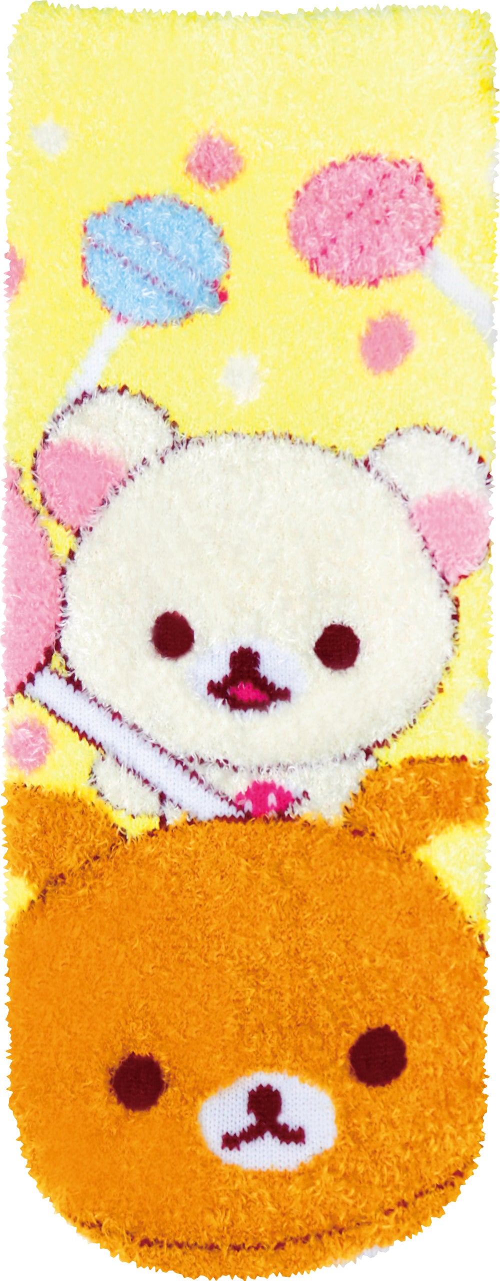 RMS0279 キャラクタールームソックス リラックマ×チュッパチャプス キャンディドット