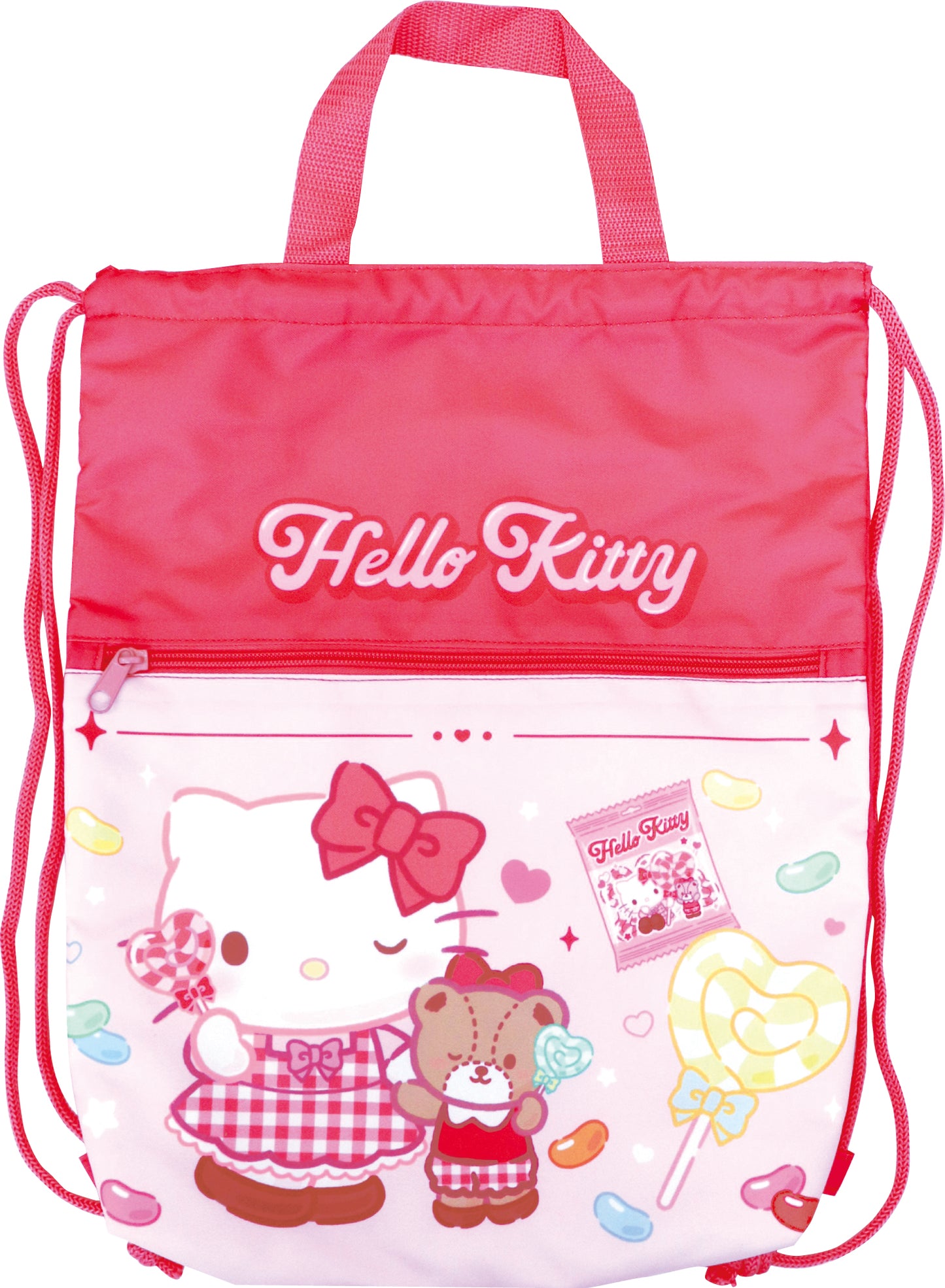 SBN566 巾着ナップサック ハローキティ ポップキャンディ
