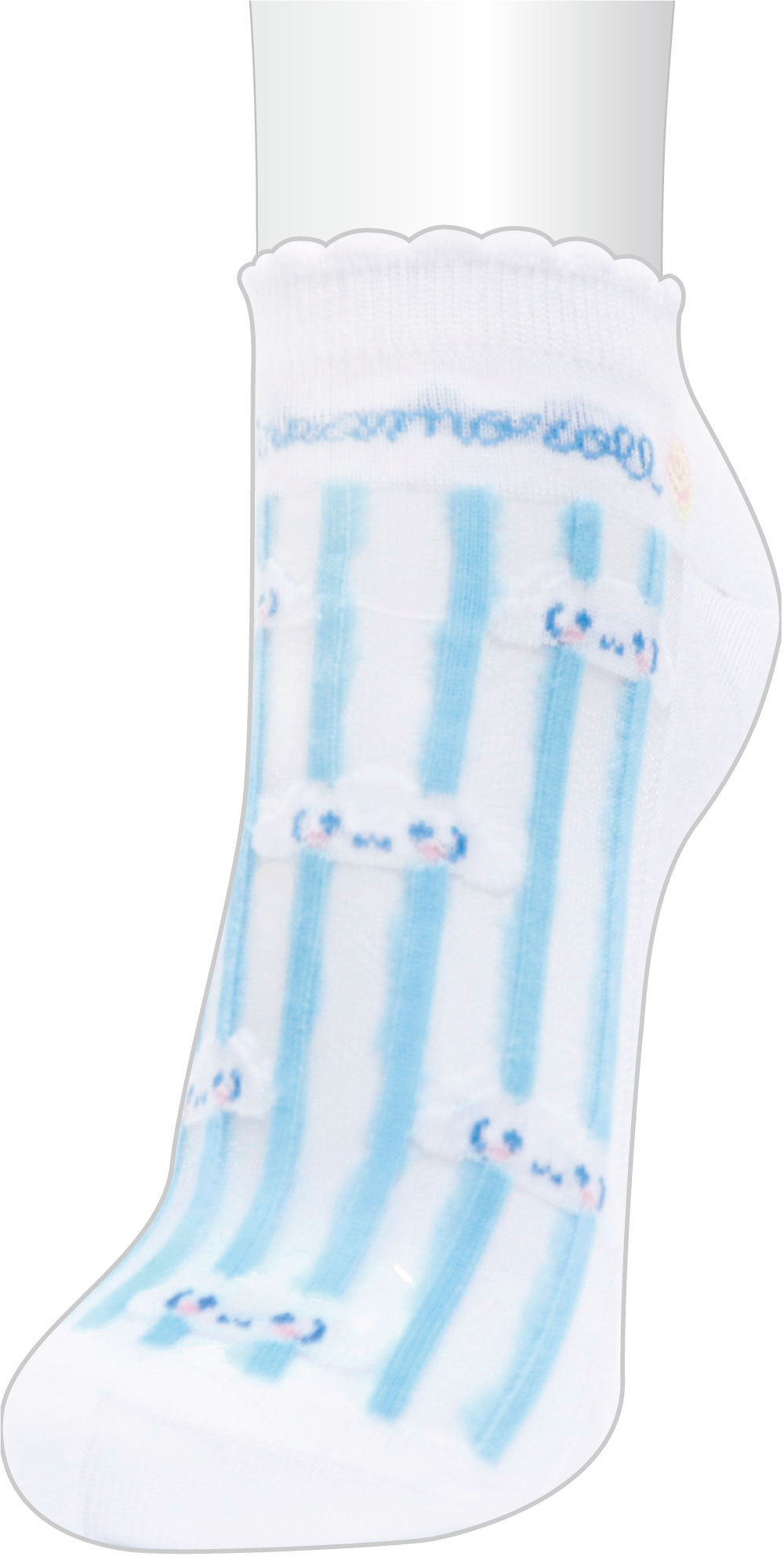 SES022 シースルーソックス シナモロール パターン