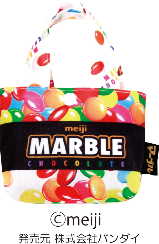 FAE268 エコバッグ マーブル WH