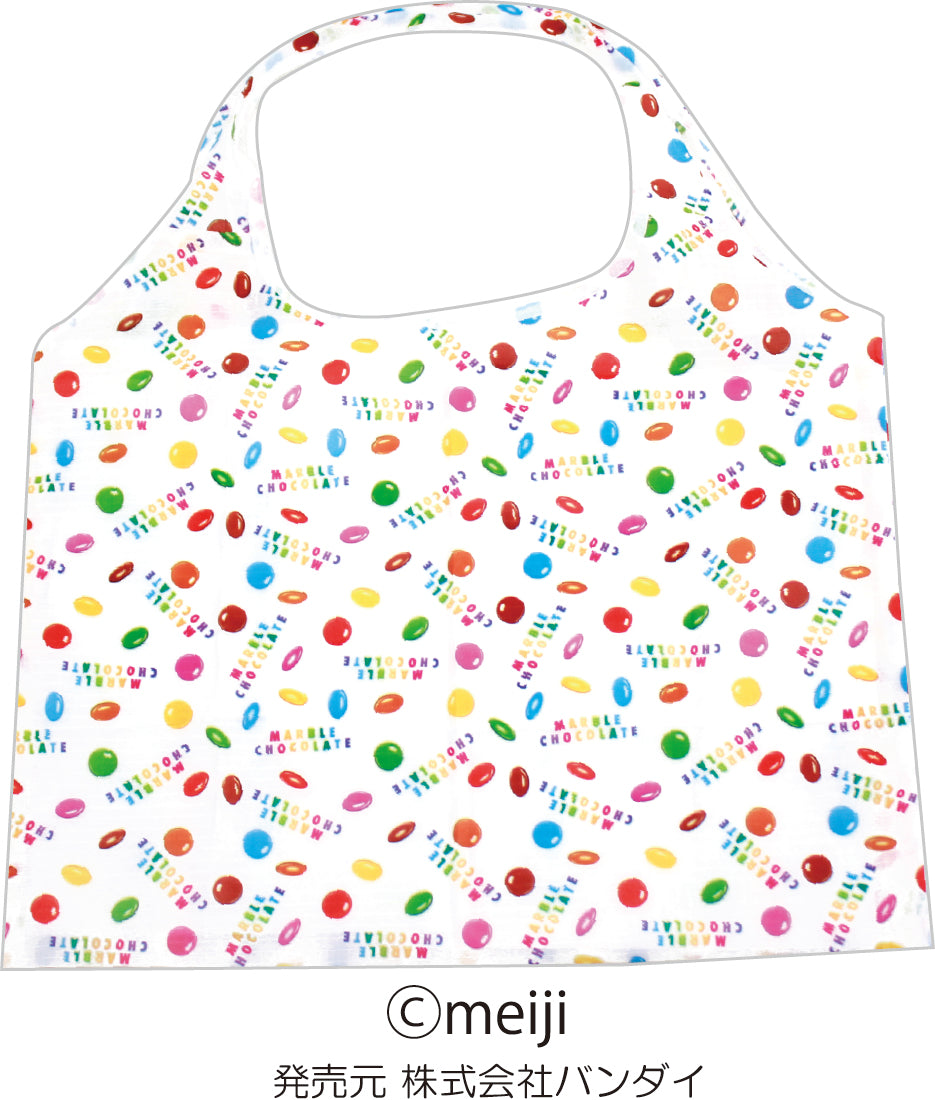 FAE268 エコバッグ マーブル WH