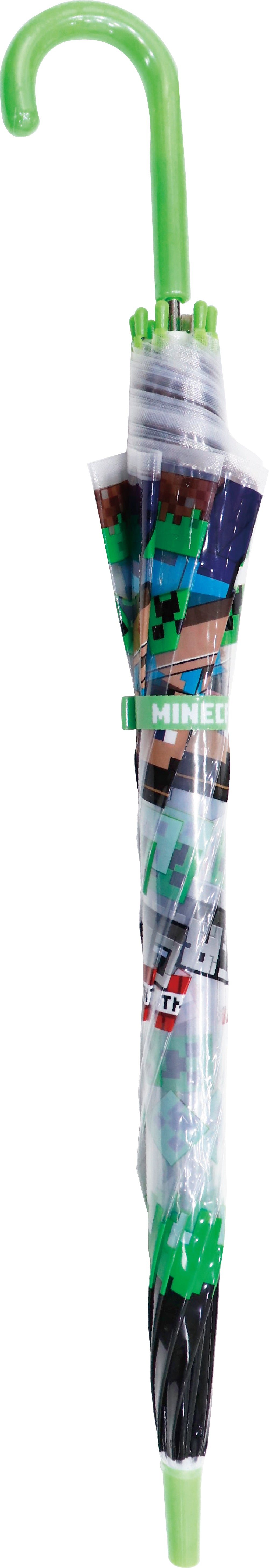 32505 子供ビニール傘 MINE CRAFT グラス