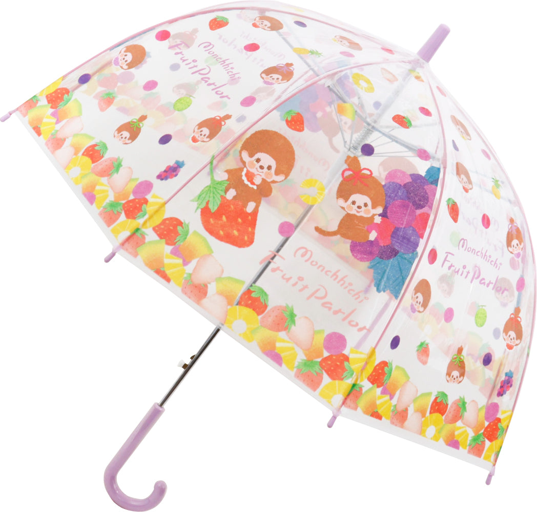 32521 子供ビニール傘 モンチッチ フルーツパーラー