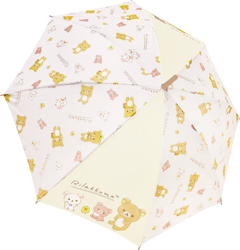 35225 生地長傘 リラックマ ナチュラル