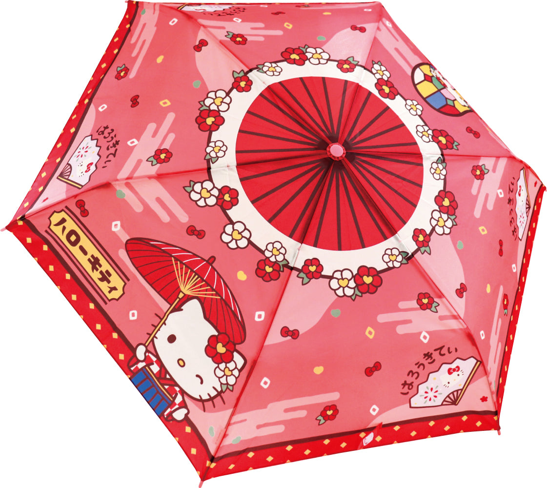 90491 折畳傘 ハローキティ ロマン