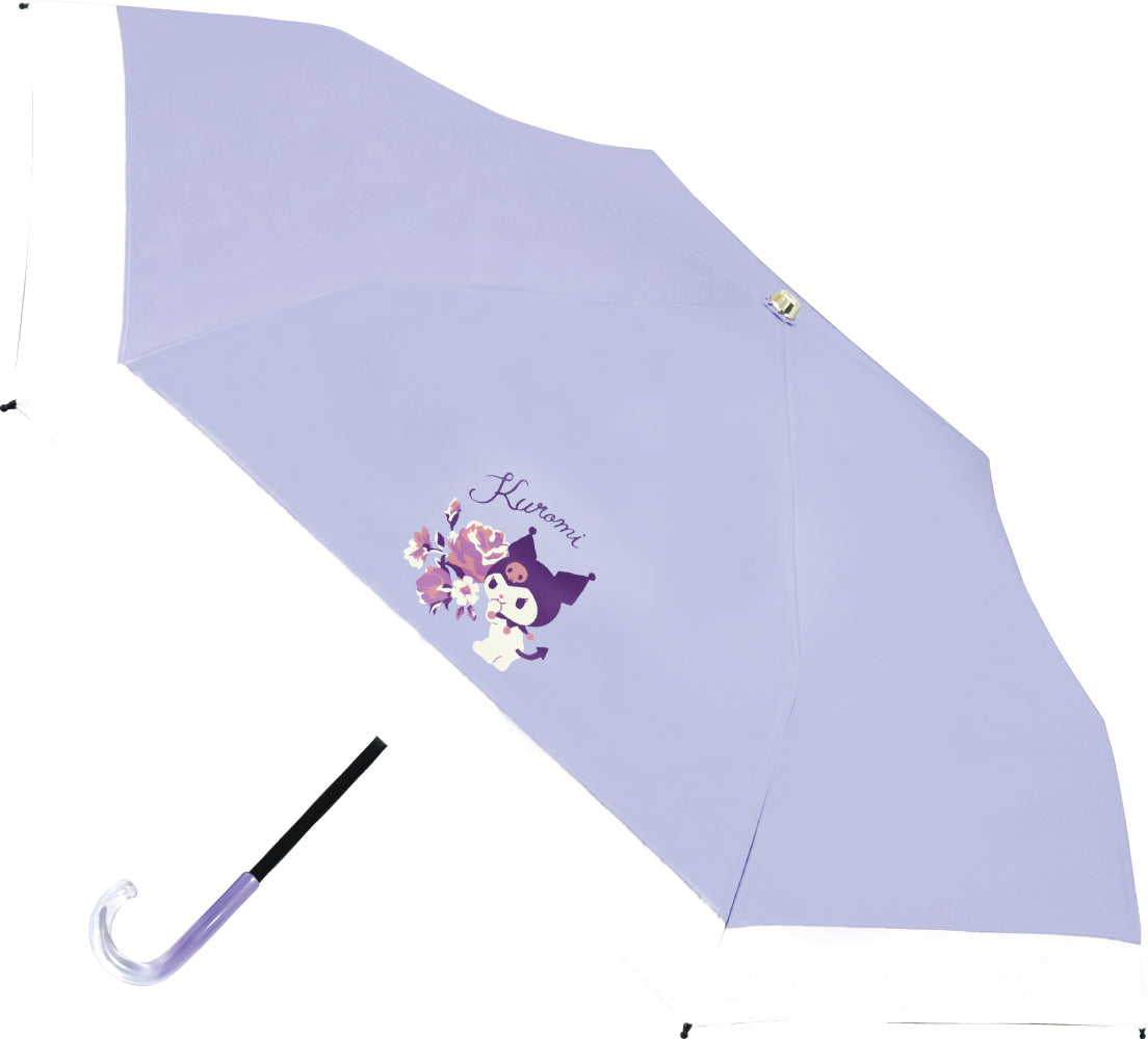 98125 晴雨兼用折畳傘 クロミ フラワー 切替