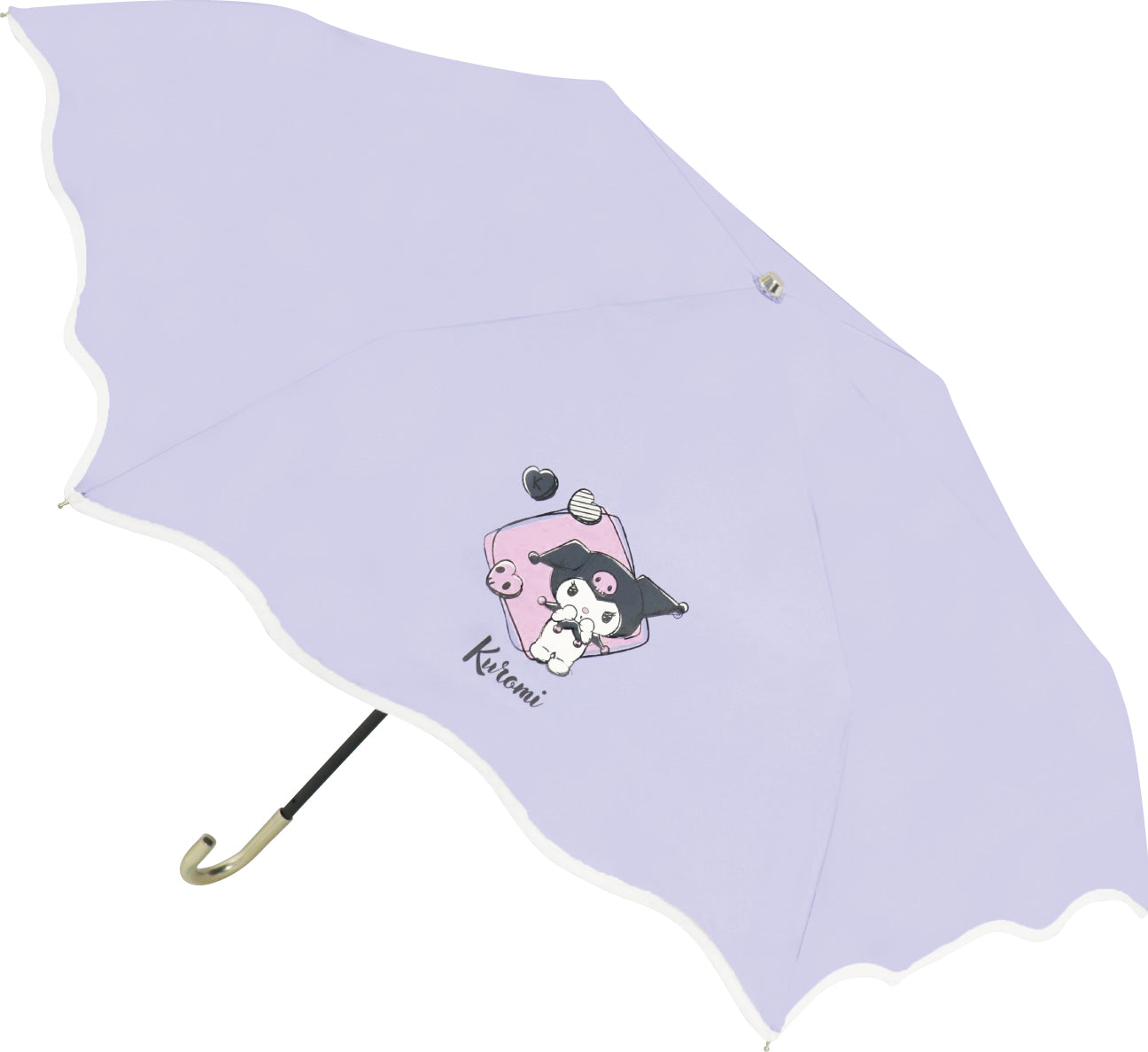 98135 ヴェルレ晴雨兼用折畳傘 クロミ