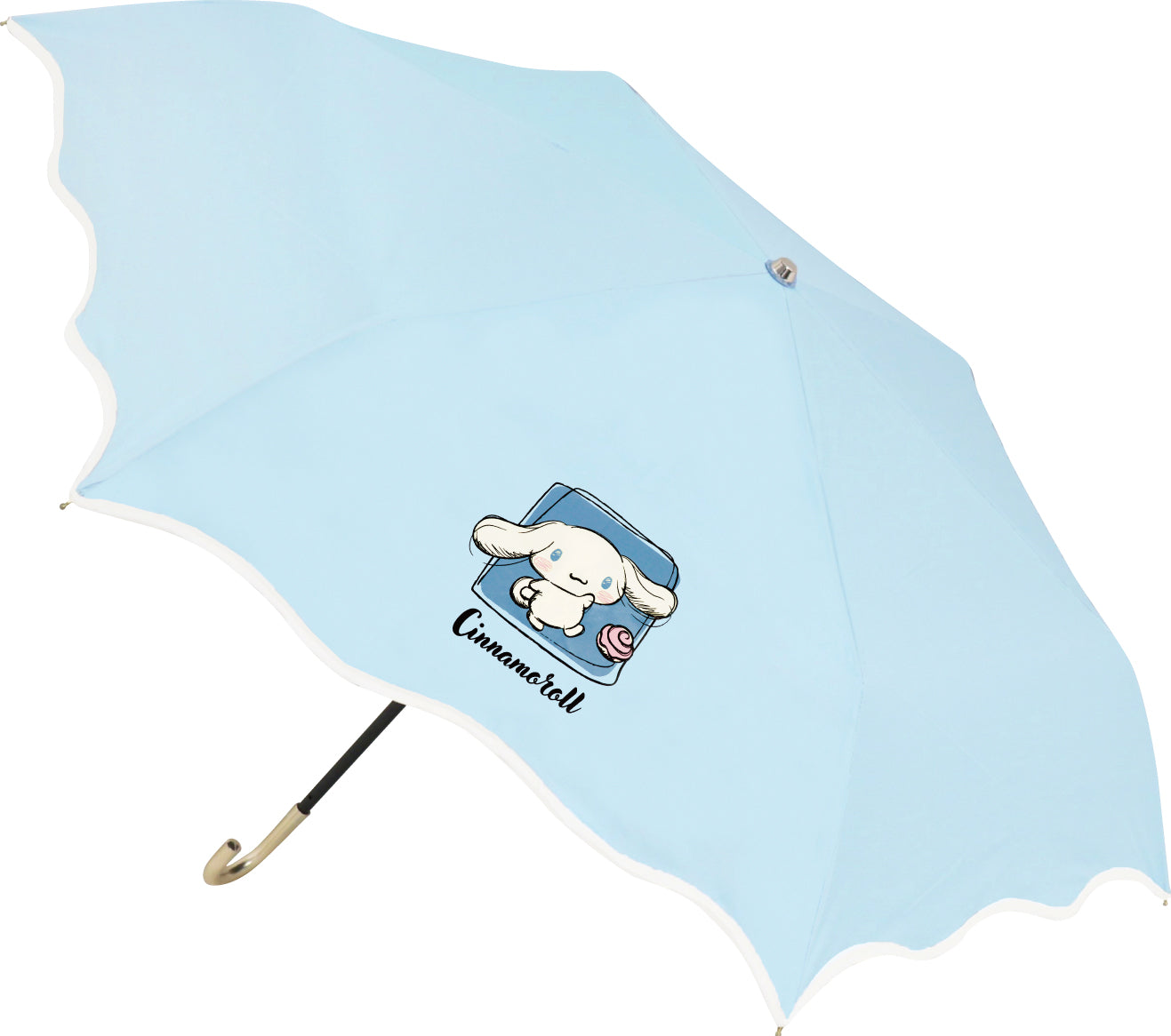 98136 ヴェルレ晴雨兼用折畳傘 シナモロール フリル