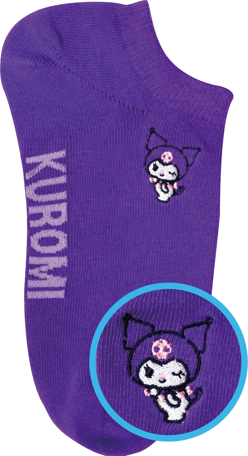 CES012 刺繍スニーカーソックス クロミ ビビッド