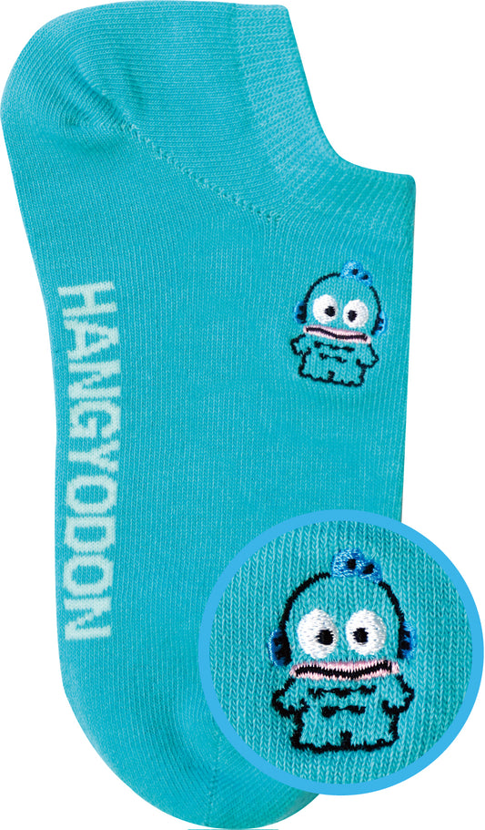 CES015 刺繍スニーカーソックス ハンギョドン ビビッド