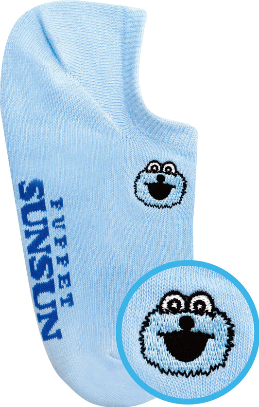 CES018 刺繍スニーカーソックス パペットスンスン