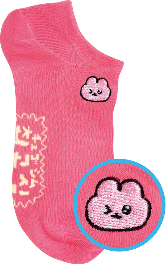 CES019 刺繍スニーカーソックス チェゴシム