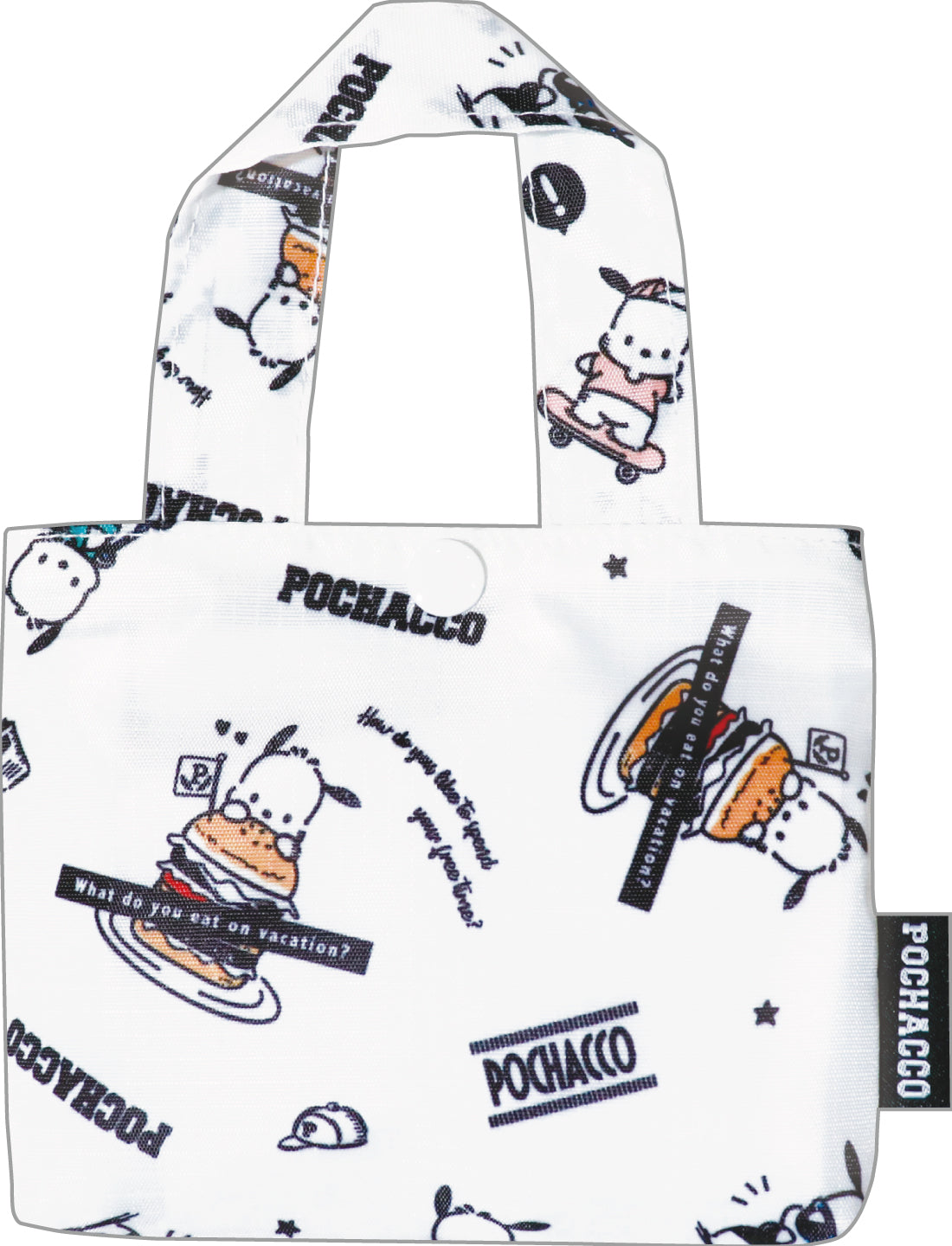 FAE386 エコバッグ  ポチャッコ ホワイト