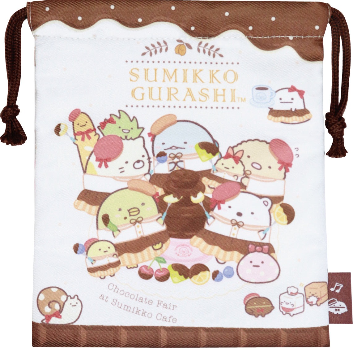 FRK964 巾着 すみっコぐらし チョコレートフェア