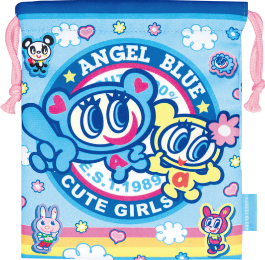 FRK968巾着 エンジェルブルー