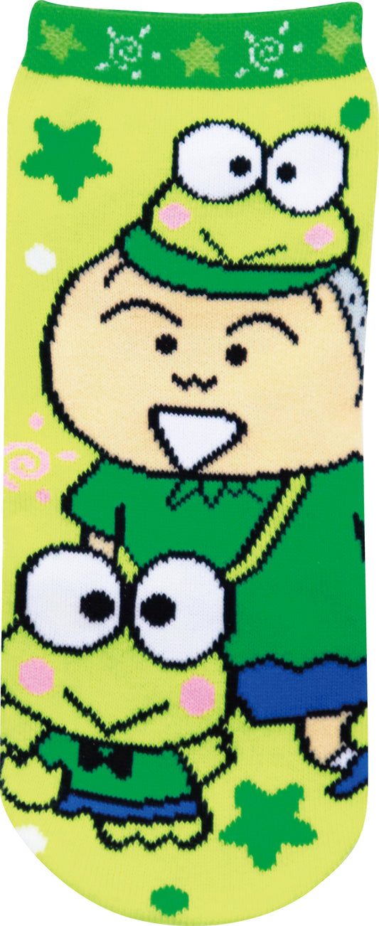 JGS0984 ソックス クレヨンしんちゃん×けろけろけろっぴ グリーンスター
