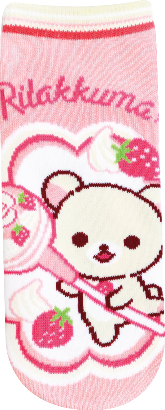 JGS1000 ソックス リラックマ×チュッパチャプス ストロベリー