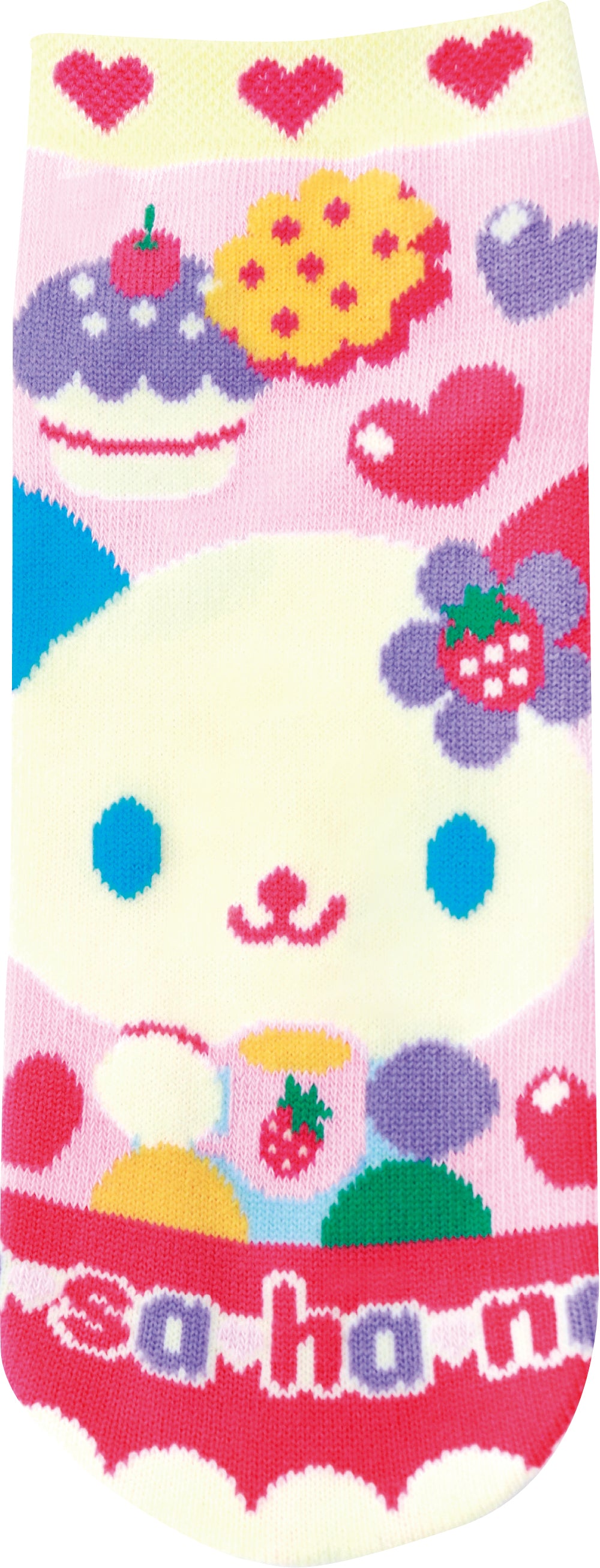 JGS1106 ソックス ウサハナ ケーキ