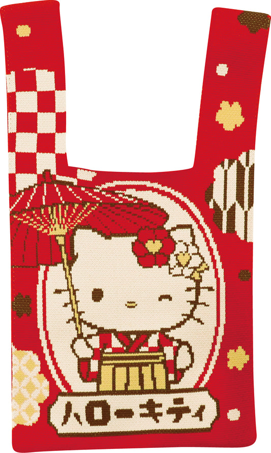 JOT021 ジャガード織ミニトートバッグ ハローキティ ロマン