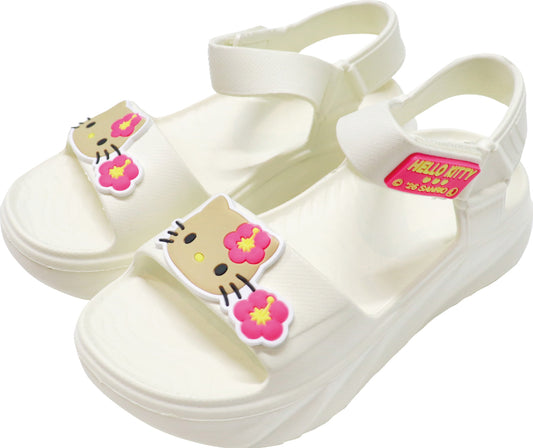 EVA厚底ベルトサンダル ハローキティWH