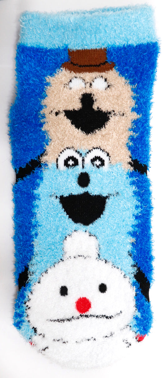 RMS0289   キャラクタールームソックス　パペットスンスン ブルー