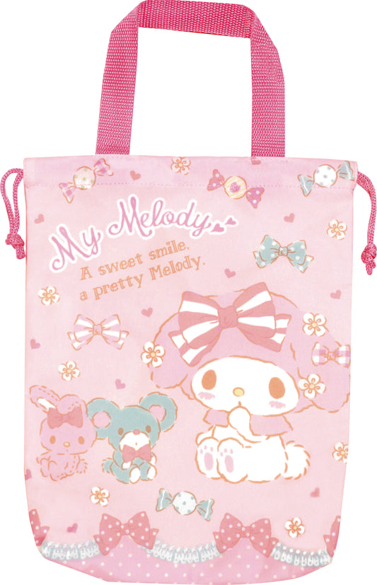 SBK556 巾着シューズバッグ マイメロディ リボンキャンディ