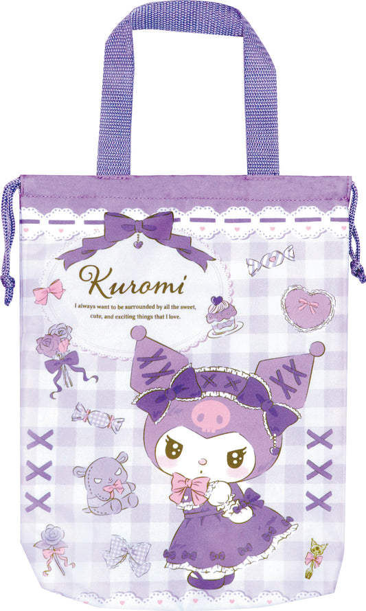 SBK557 巾着シューズバッグ クロミ チェック