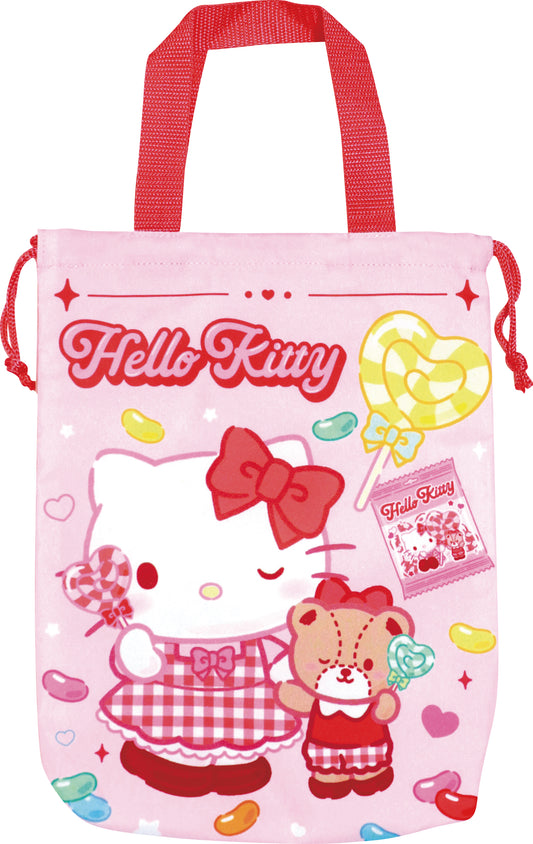 SBK560 巾着シューズバッグ ハローキティ ポップキャンディ