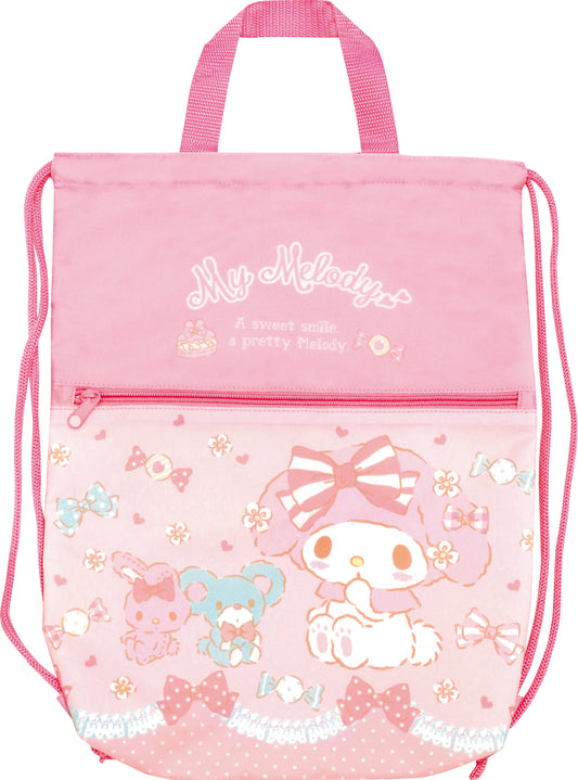 SBN562 巾着ナップサック マイメロディリボンキャンディ