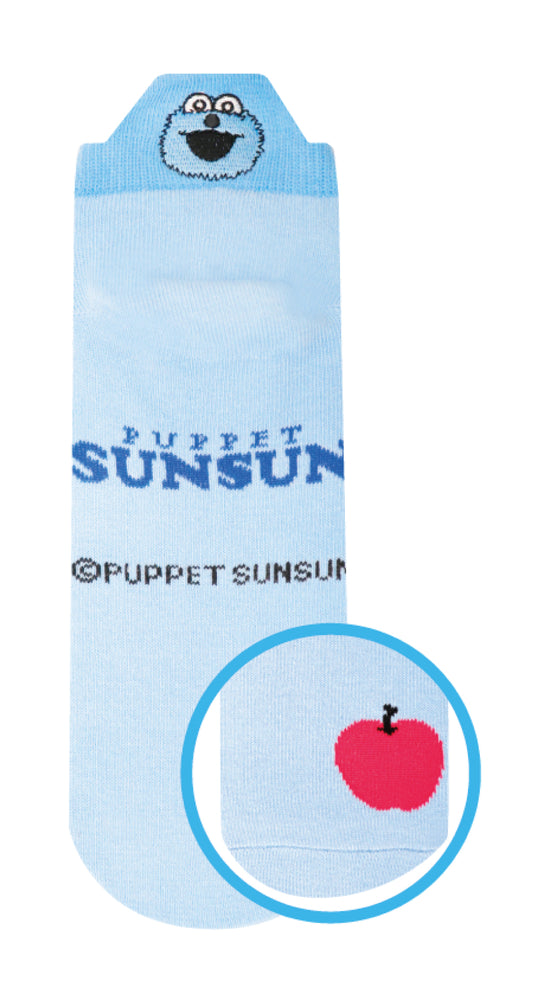 SHS045　刺繡ヒールソックス　パペットスンスン