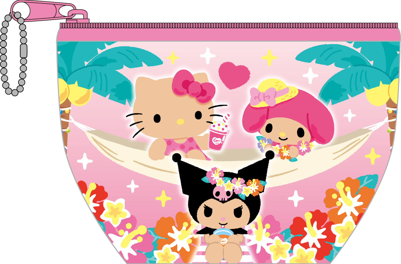 SNP113 ミニポーチ サンリオキャラクターズ トロピカル