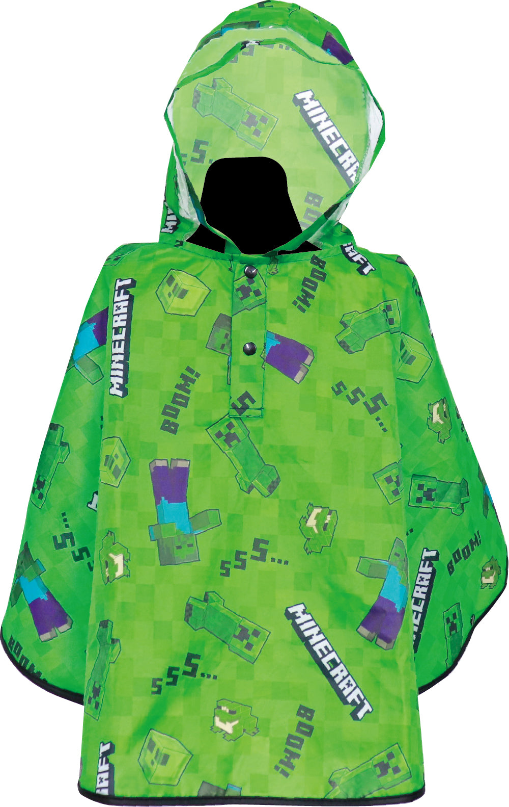 SSR179 レインポンチョ MINECRAFT グリーン